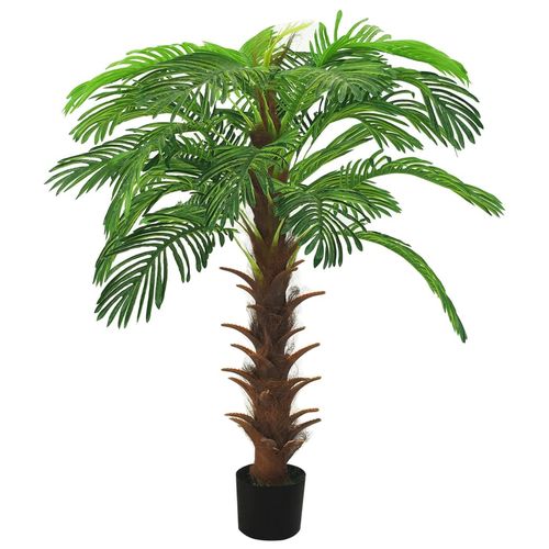 Stunning 90cm Green Cycas Palm in Black Pot - Lush Artificial Plant Decor - plants - express.com