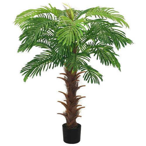 Stunning 90cm Green Cycas Palm in Black Pot - Lush Artificial Plant Decor - plants - express.com