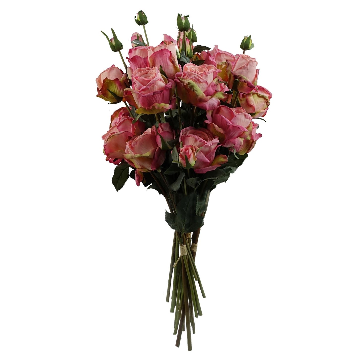 Stunning Pink Rose Artificial Spray Set - 24 Blooms & 18 Buds for Arrangements - plants - express.com