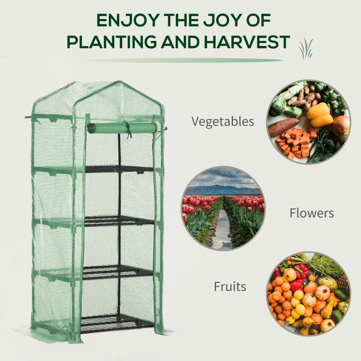 Sturdy Mini Greenhouse with Zippered Access - Perfect for Hobby Gardeners! - plants - express.com