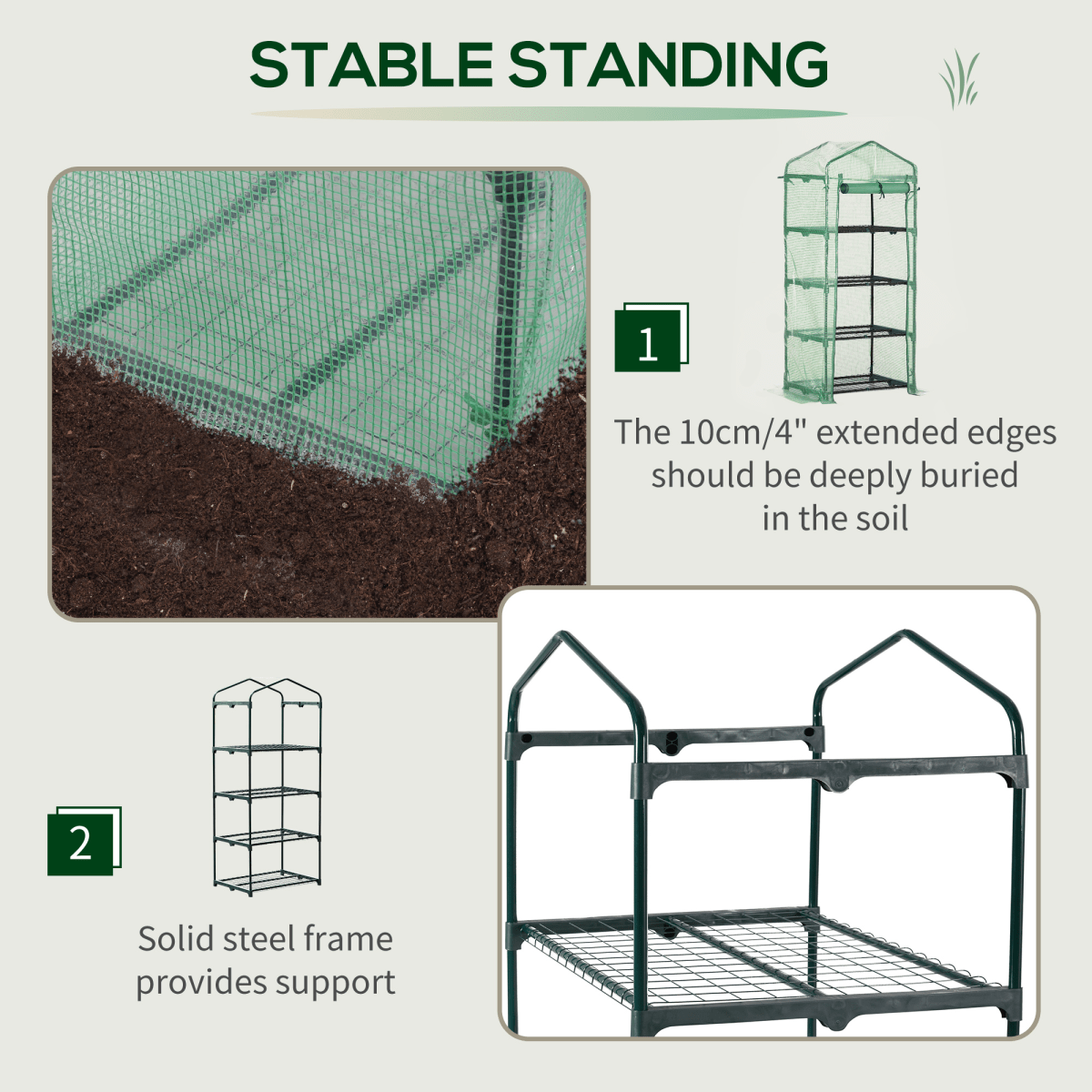 Sturdy Mini Greenhouse with Zippered Access - Perfect for Hobby Gardeners! - plants - express.com