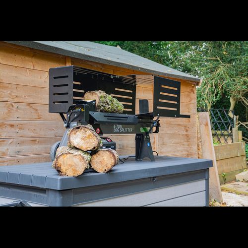 The Handy 6 Ton Electric Log Splitter with Guard - plants - express.com