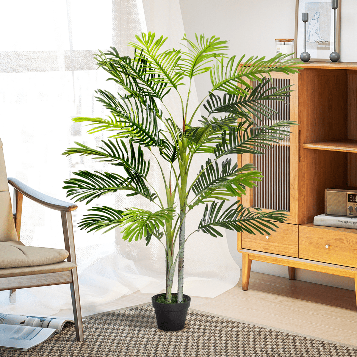 Tropical Oasis Taro Tree - 150cm Realistic Artificial Plant for Home & Garden - plants - express.com
