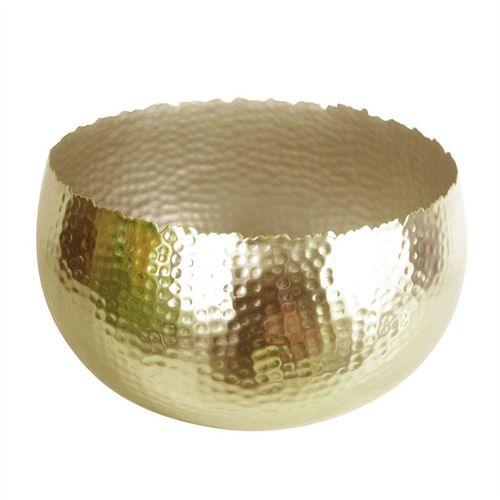 Artificial Christmas Poinsettias in Gold Curve Planter