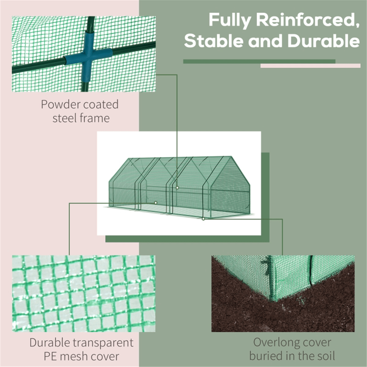 Versatile Mini Walk - in Greenhouse for Year - Round Plant Protection - plants - express.com