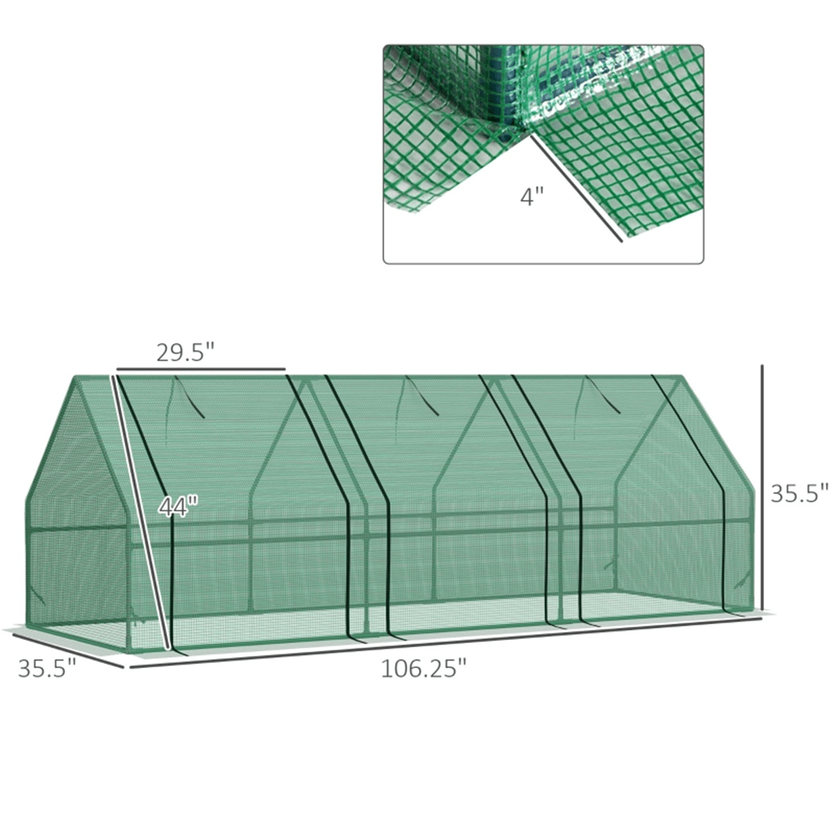 Versatile Mini Walk - in Greenhouse for Year - Round Plant Protection - plants - express.com
