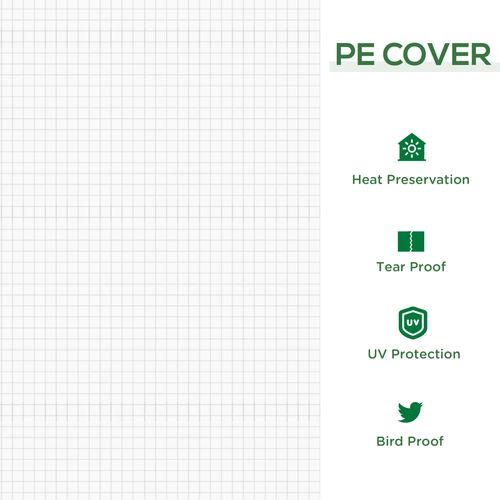 Versatile Portable Greenhouse with Steel Frame & Zippable Access Doors - plants - express.com