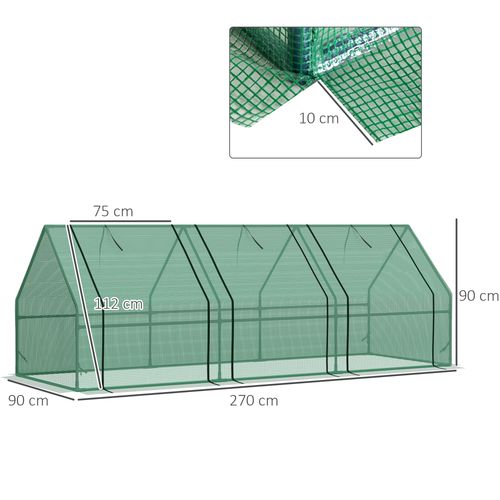Versatile Portable Greenhouse with Steel Frame & Zippable Access Doors - plants - express.com