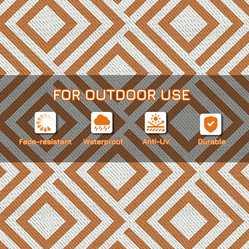Versatile Reversible Outdoor Rug with Carry Bag - Perfect for Camping & Beach - plants - express.com