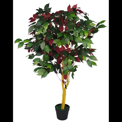 Vibrant 120cm (4ft) Artificial Capensia Tree - Realistic Green & Red Foliage - plants - express.com