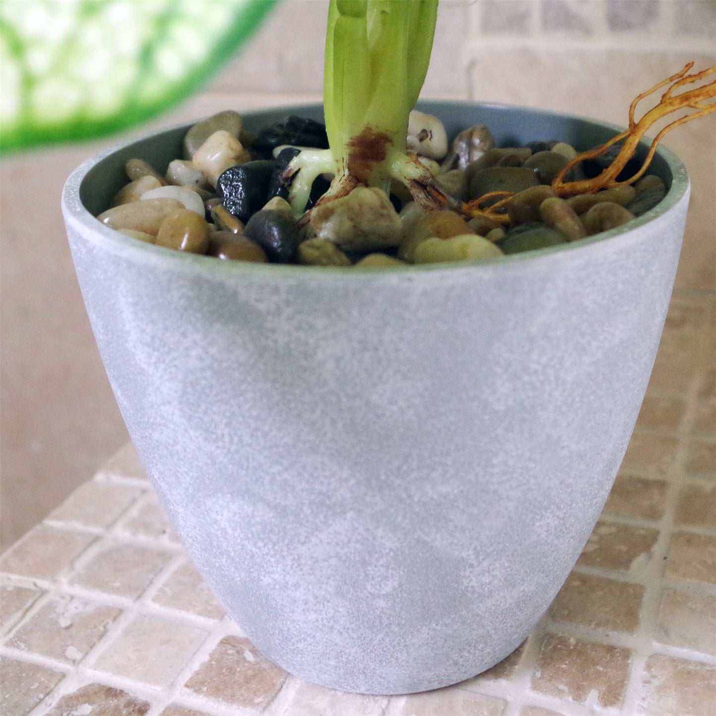 Vibrant 40cm Artificial Taro Plant in Chic Decorative Planter – No Maintenance! - plants - express.com