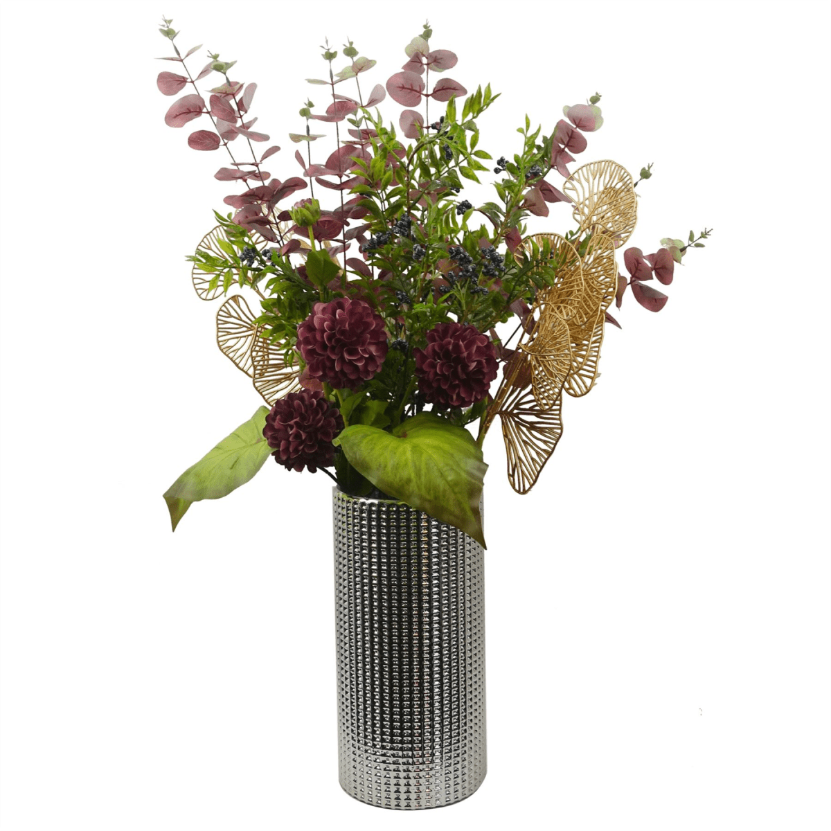 Vibrant 6 - Pack Nandina Foliage and Blue Berry Spray – 70cm Artificial Decor - plants - express.com