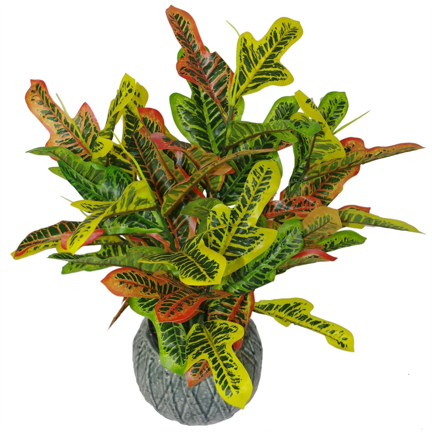 Vibrant 65cm Artificial Codiaeum Croton – Lifelike Tropical Décor Plant - plants - express.com