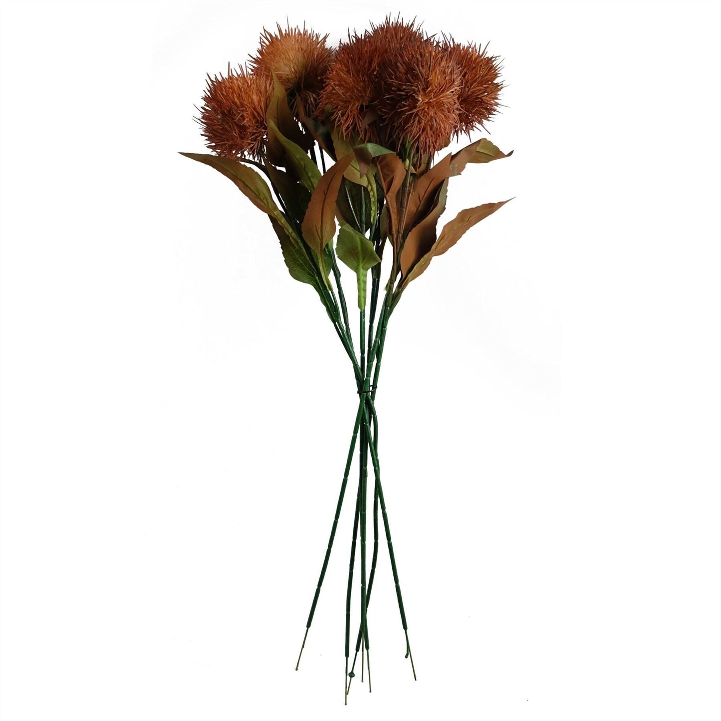 Vibrant 70cm Yellow Globe Thistle Artificial Flower Stem for Stunning Arrangements - plants - express.com