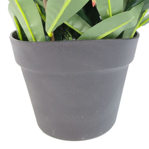 Vibrant 80cm Faux Ficus Plant - Lush Red & Green Foliage for Stunning Decor - plants - express.com