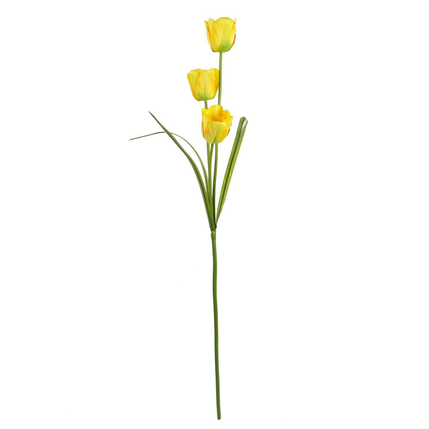 Vibrant 80cm Yellow Silk Tulip Stem - Perfect for Any Floral Arrangement! - plants - express.com