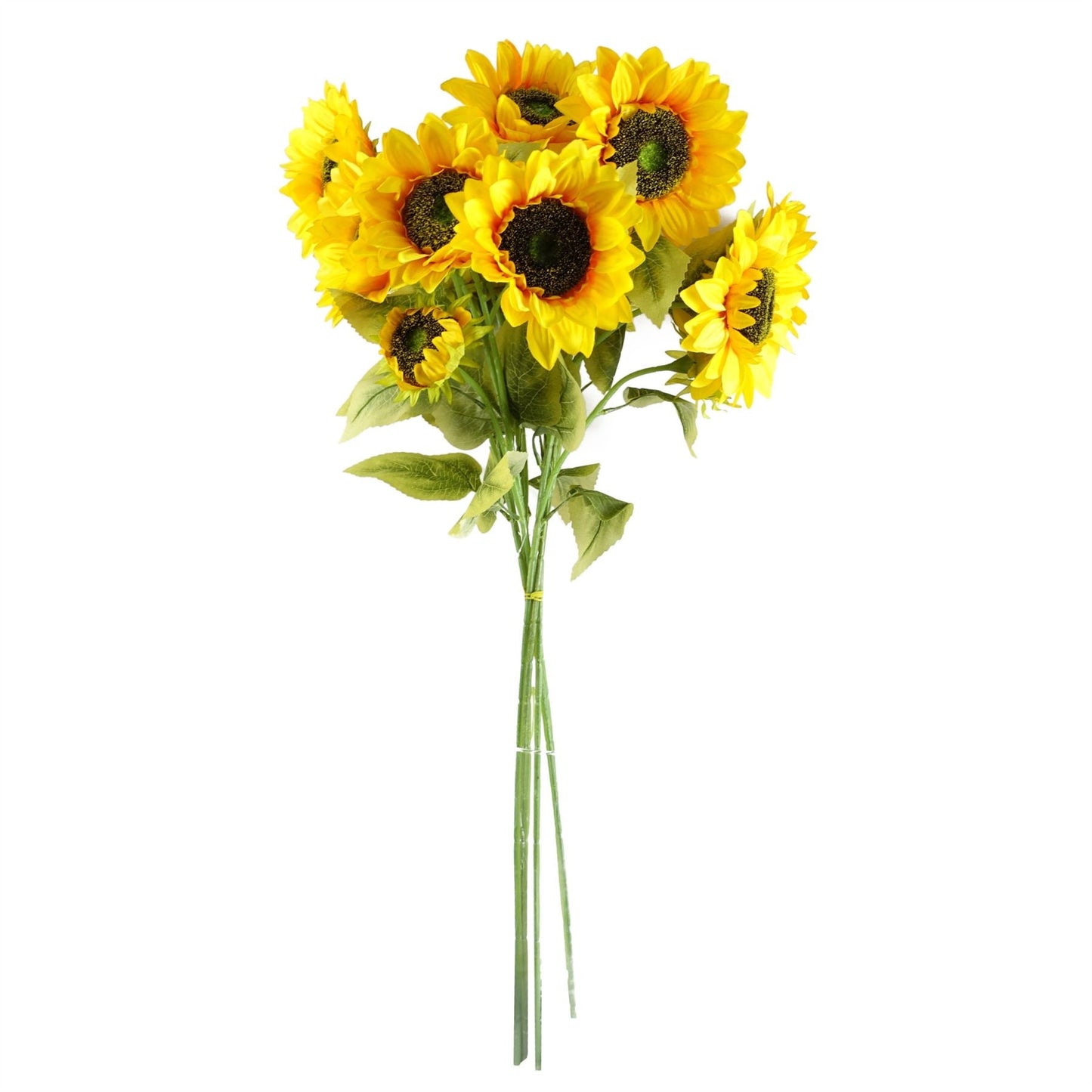 Vibrant 88cm Yellow Artificial Sunflower Trio – Perfect for Stunning Arrangements! - plants - express.com