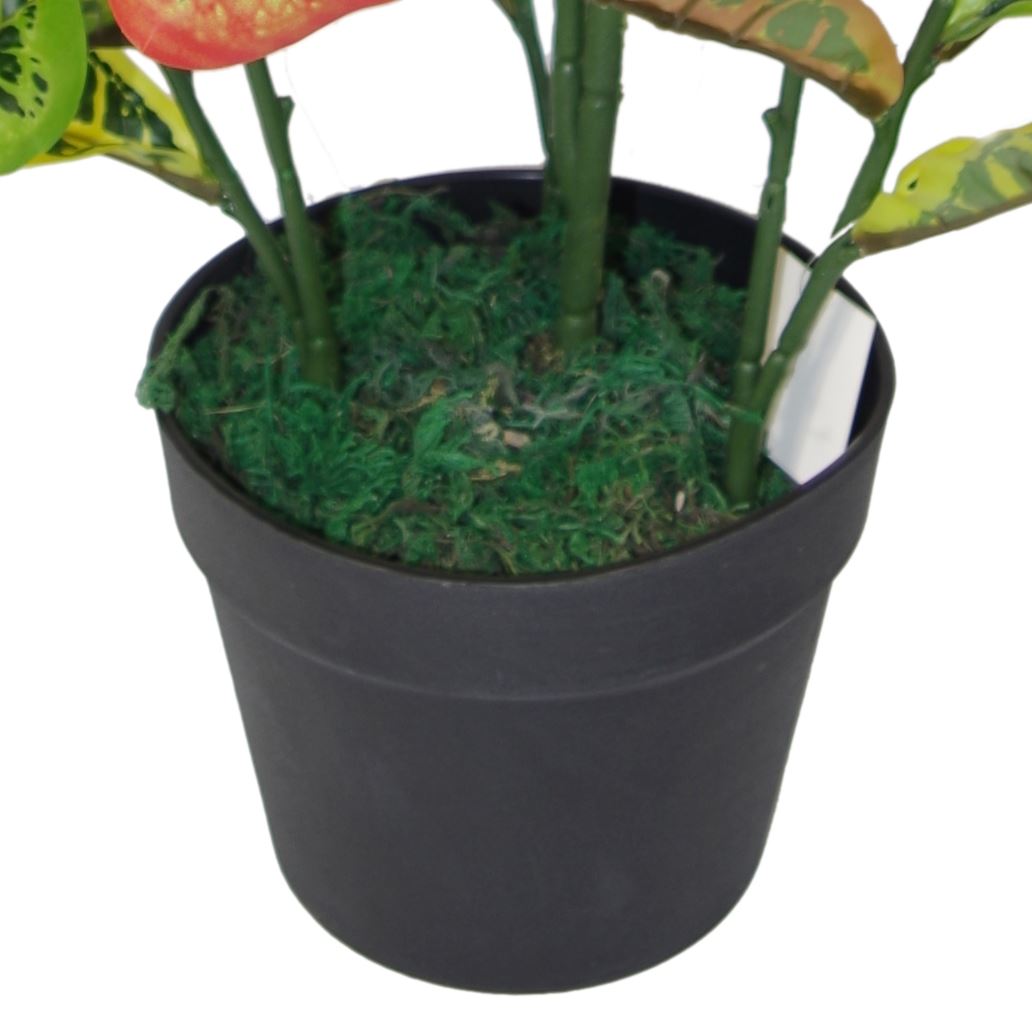 Vibrant 90cm Artificial Codiaeum - Lifelike Tropical Charm for Your Home - plants - express.com