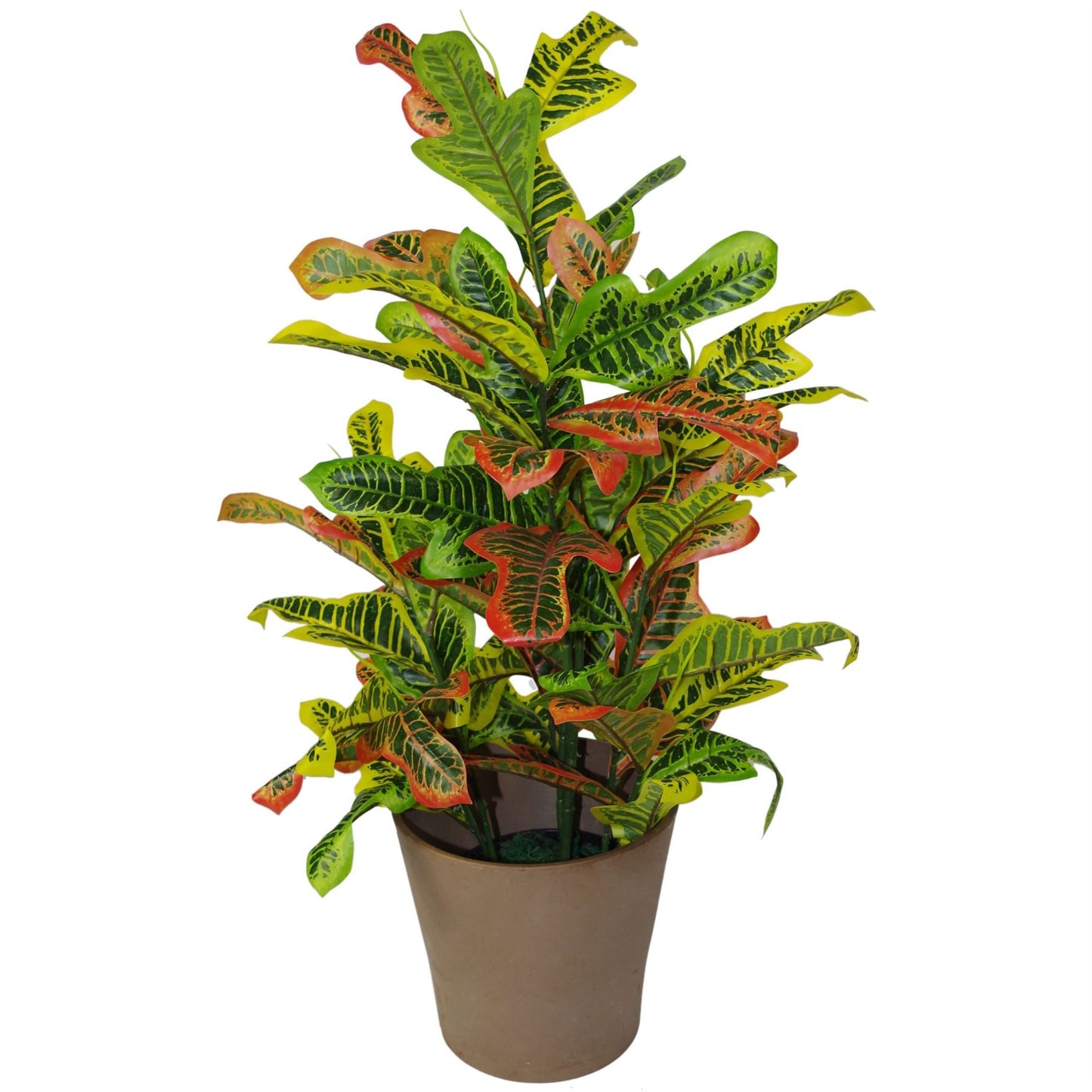Vibrant 90cm Artificial Codiaeum - Lifelike Tropical Charm for Your Home - plants - express.com