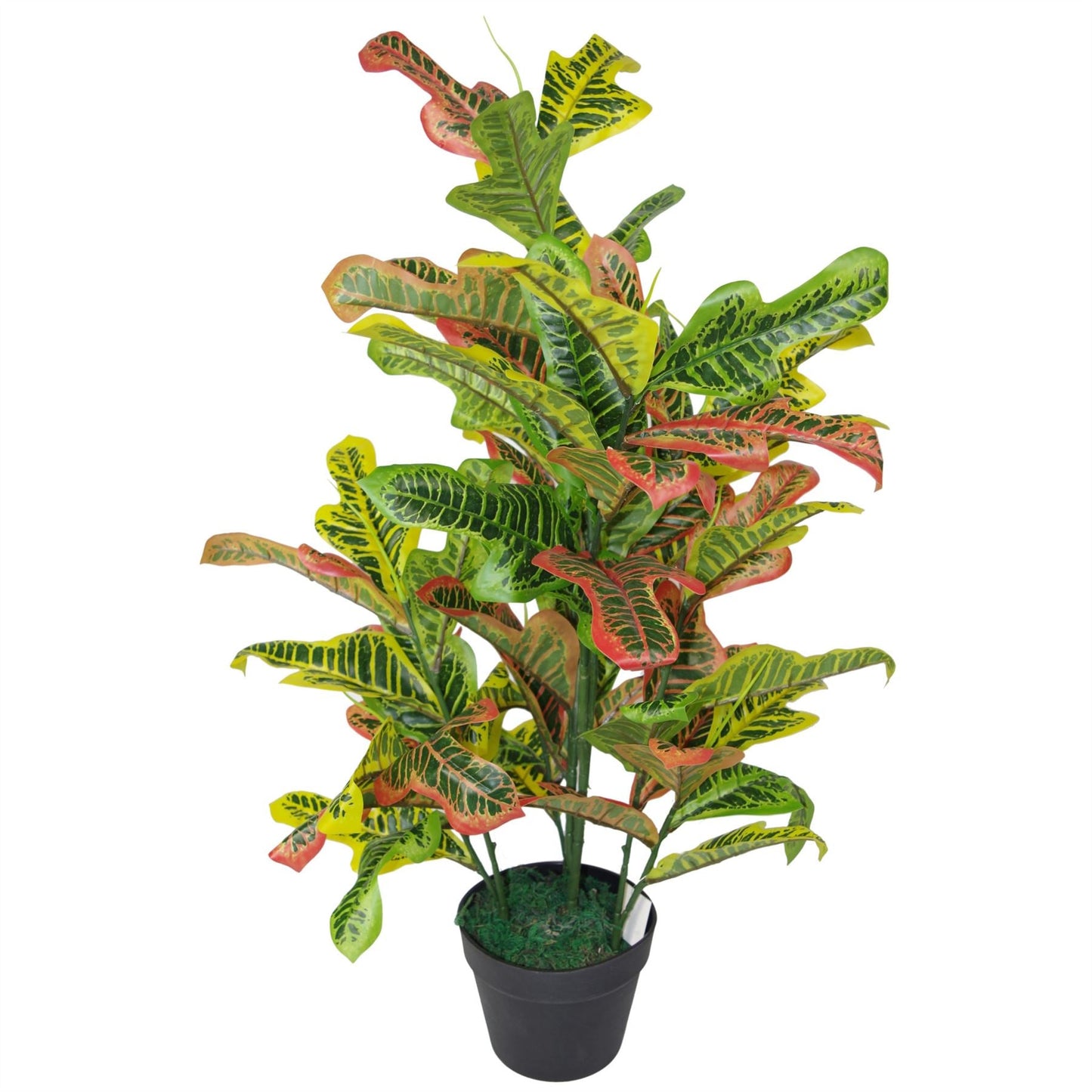 Vibrant 90cm Artificial Codiaeum - Lifelike Tropical Charm for Your Home - plants - express.com