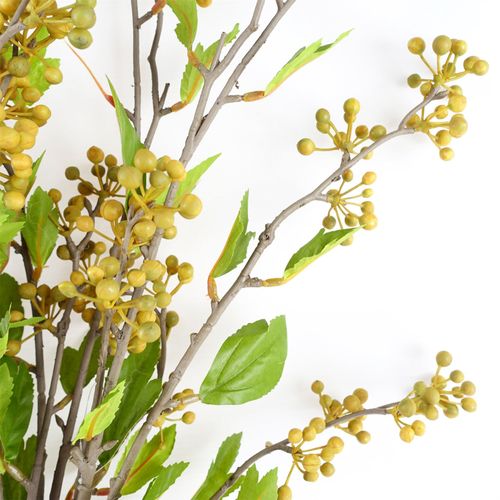 Vibrant 90cm Yellow Berry Stems - Set of 6 for Stunning Floral Arrangements! - plants - express.com