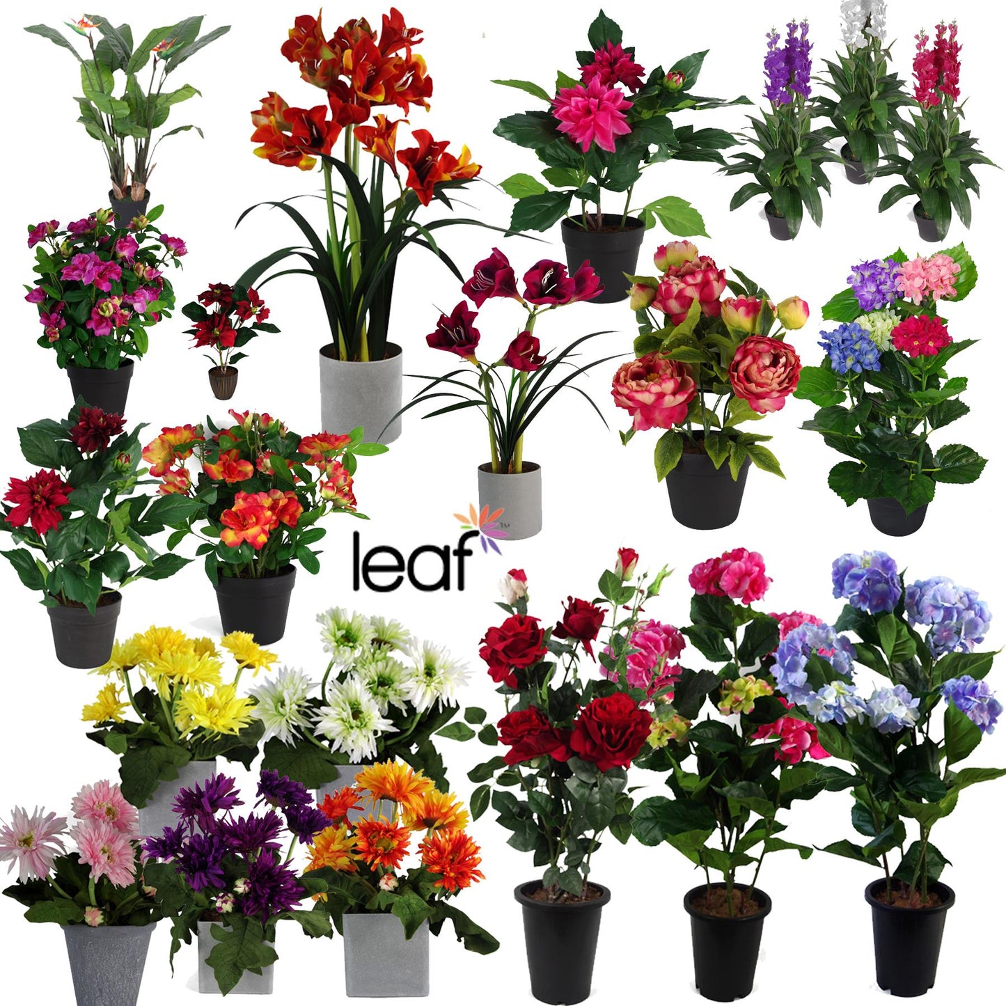 Vibrant Large Flowering Artificial Plants for Home & Office Décor - plants - express.com