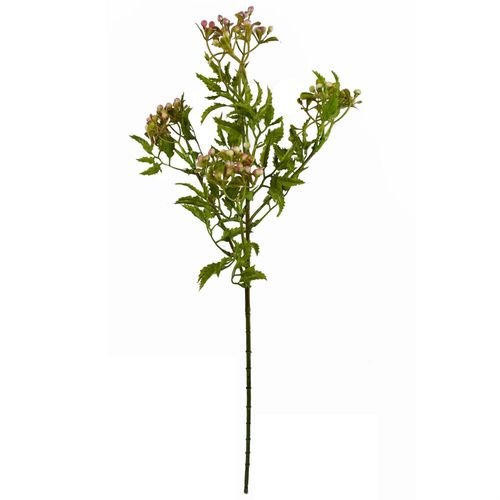 Vibrant Pack of 6 Faux Foliage Stems with Charming Pink Berries - plants - express.com