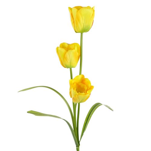 Vibrant Pack of 6 Yellow 80cm Artificial Tulip Stems for Stunning Decor - plants - express.com