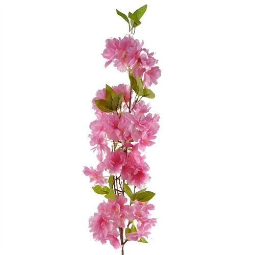 Vibrant Pink Artificial Blossom Stems - Set of 6, 100cm Each for Stunning Decor - plants - express.com
