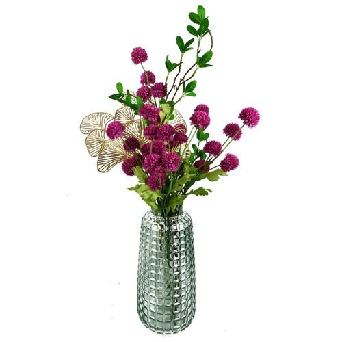 Vibrant Pink Artificial Dahlia Pompom Stems - Pack of 6 for Stunning Decor - plants - express.com