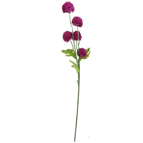 Vibrant Pink Artificial Dahlia Pompom Stems - Pack of 6 for Stunning Decor - plants - express.com