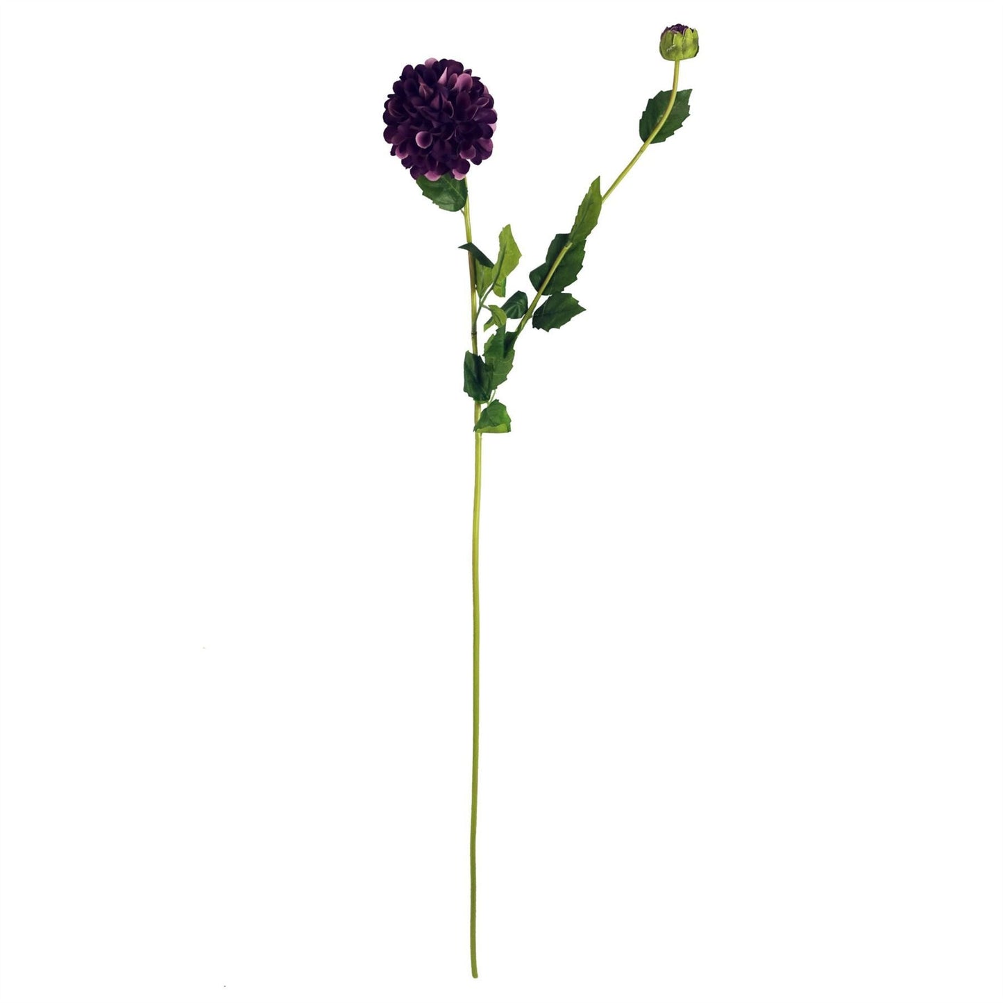 Vibrant Purple Artificial Dahlia PomPom Flower Stems - Pack of 6 - plants - express.com