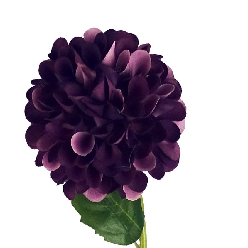 Vibrant Purple Artificial Dahlia PomPom Flower Stems - Pack of 6 - plants - express.com