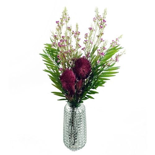 Vibrant Purple Artificial Flower Stems - Pack of 6, 100cm Beautiful Decor - plants - express.com