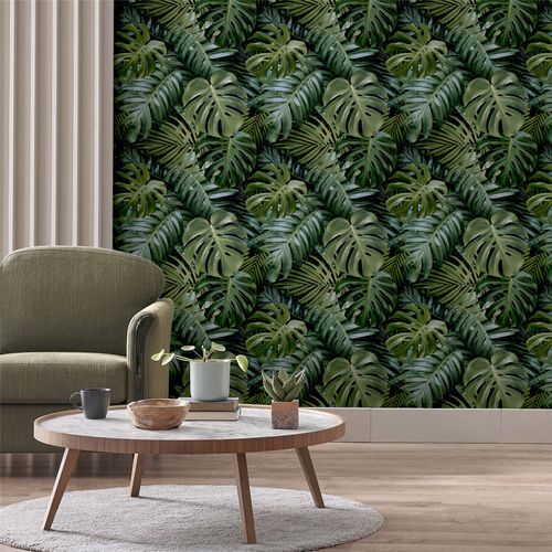 Vibrant Tropical Foliage Living Wall Wallpaper - Embrace Nature Indoors! - plants - express.com