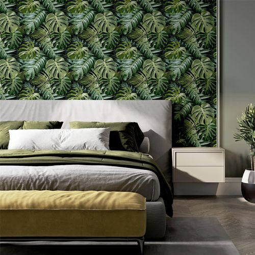 Vibrant Tropical Foliage Living Wall Wallpaper - Embrace Nature Indoors! - plants - express.com