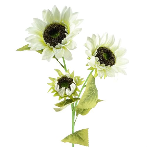 Vibrant White Artificial Sunflowers - Set of 6, 3 Heads Each, 88cm Tall - plants - express.com
