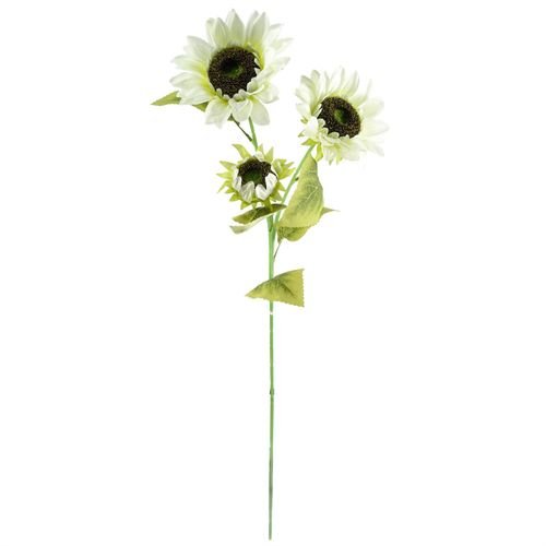 Vibrant White Artificial Sunflowers - Set of 6, 3 Heads Each, 88cm Tall - plants - express.com