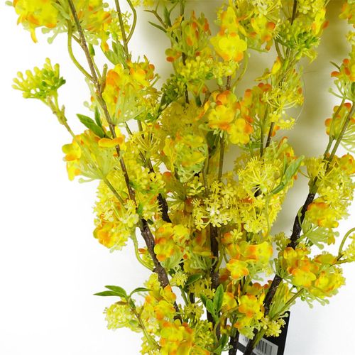 Vibrant Yellow Blossom Spray Stems - Pack of 6, 100cm for Stunning Arrangements - plants - express.com