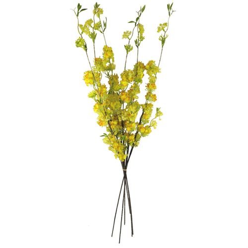 Vibrant Yellow Blossom Spray Stems - Pack of 6, 100cm for Stunning Arrangements - plants - express.com