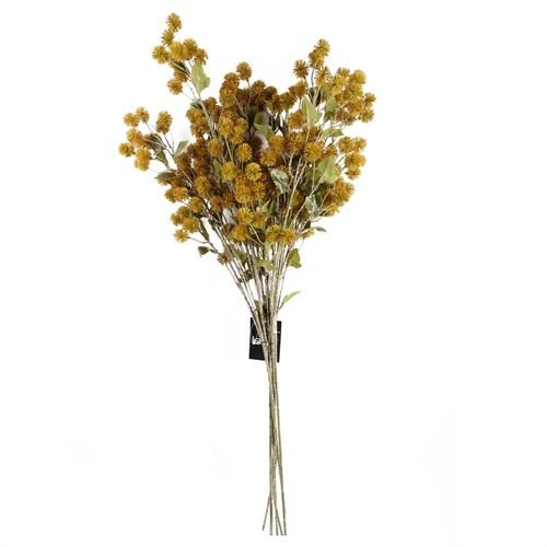 Vibrant Yellow Craspedia Stems - Pack of 6 Whimsical Floral Accents - plants - express.com