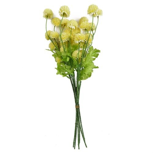 Vibrant Yellow Dahlia Pompom Stems - Pack of 6 for Stunning Decor - plants - express.com