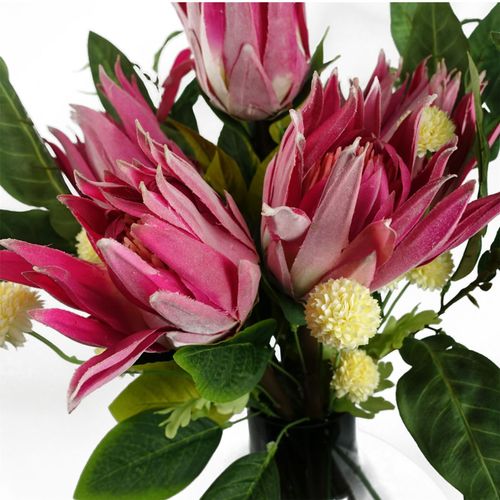 Vibrant Yellow Dahlia Pompom Stems - Pack of 6 for Stunning Decor - plants - express.com