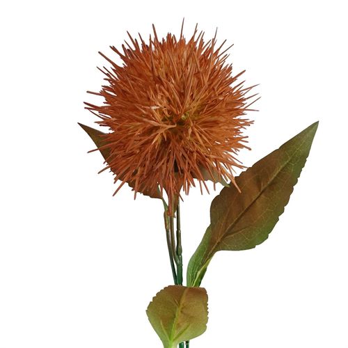 Vibrant Yellow Globe Thistle Artificial Flower Stems - Pack of 6 - plants - express.com