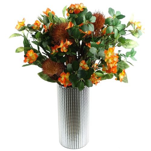 Vibrant Yellow Globe Thistle Artificial Flower Stems - Pack of 6 - plants - express.com