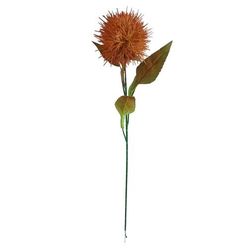 Vibrant Yellow Globe Thistle Artificial Flower Stems - Pack of 6 - plants - express.com
