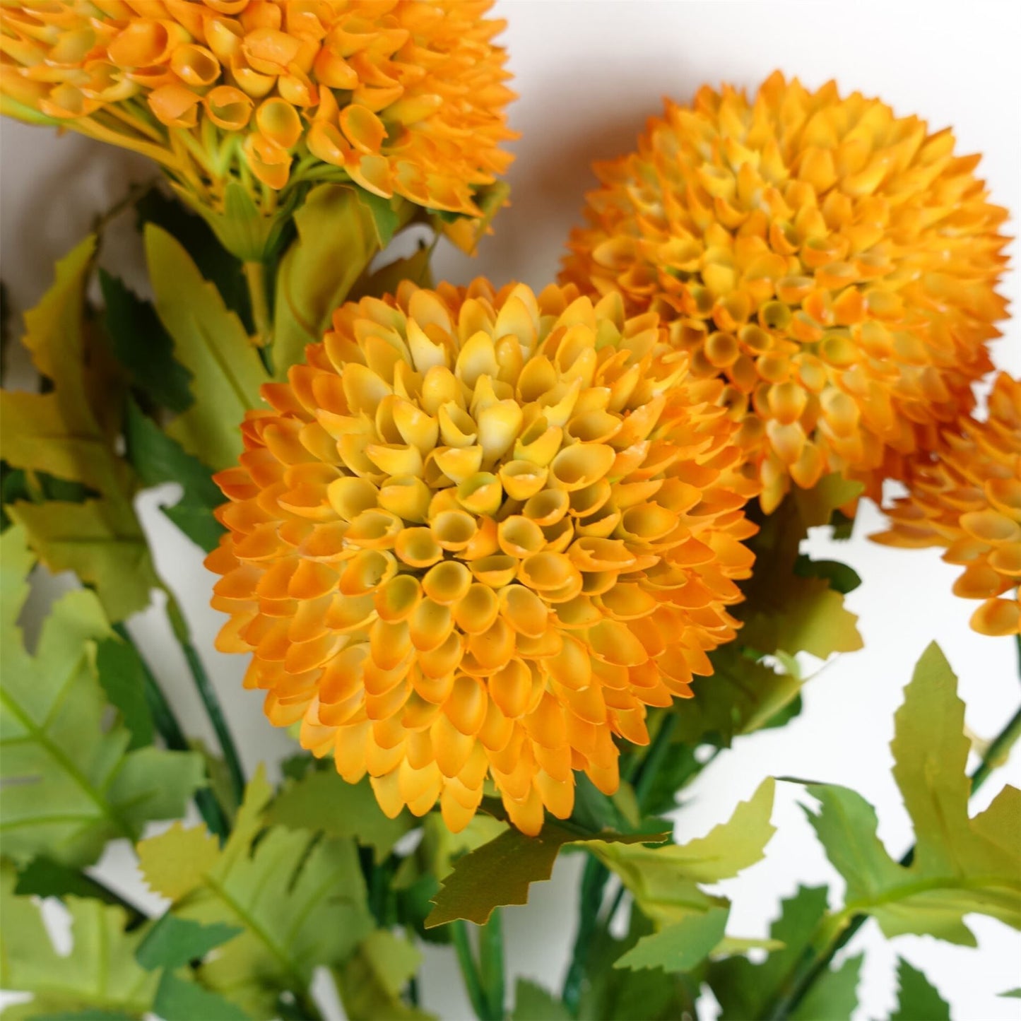 Vibrant Yellow Large Dahlia Artificial Flower Stems - Pack of 6 - plants - express.com