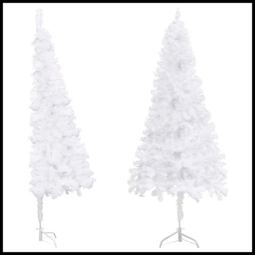 vidaXL 120cm Corner Green PVC Christmas Tree - Festive Space - Saver - plants - express.com