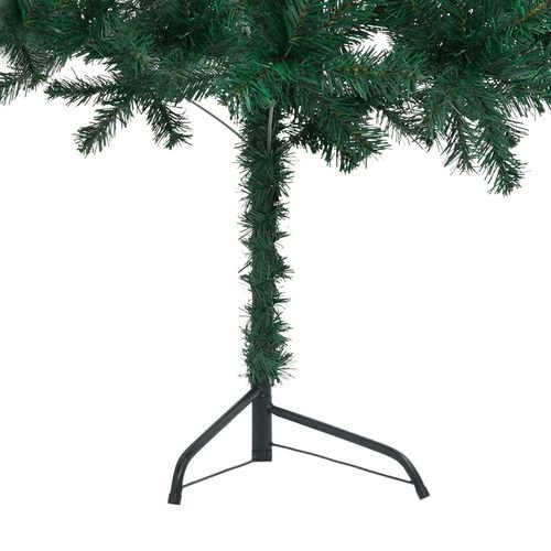 vidaXL 120cm Corner Green PVC Christmas Tree - Festive Space - Saver - plants - express.com