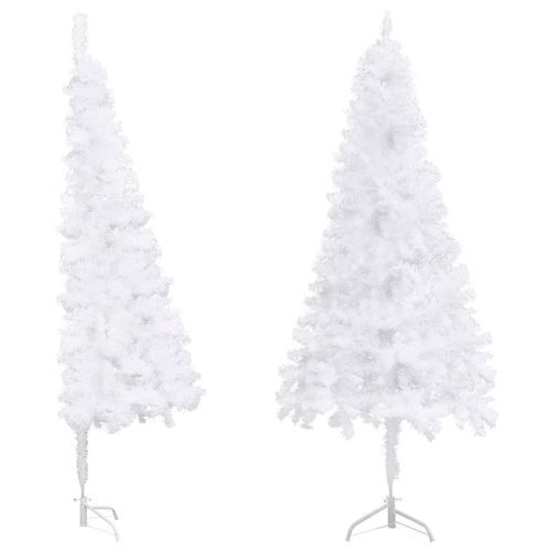 vidaXL 120cm Corner Green PVC Christmas Tree - Festive Space - Saver - plants - express.com